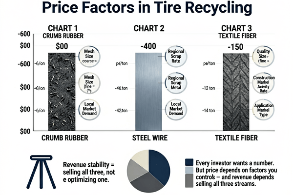 Price factors in tire recycling