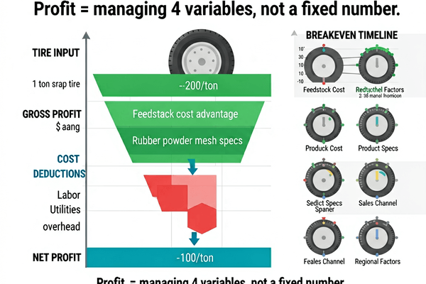 Tire recycling profit margins