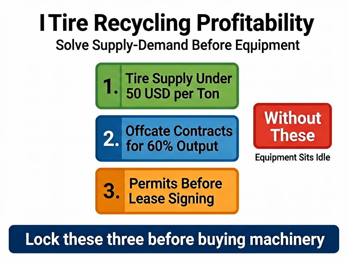 Tire recycling profitability factors