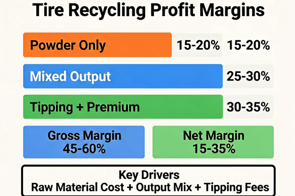 Tire recycling profit margin analysis