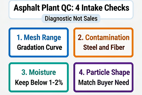 rubber powder production line quality control output check