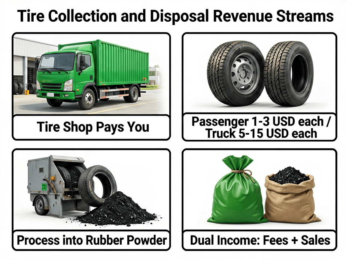 Tire collection and disposal revenue streams